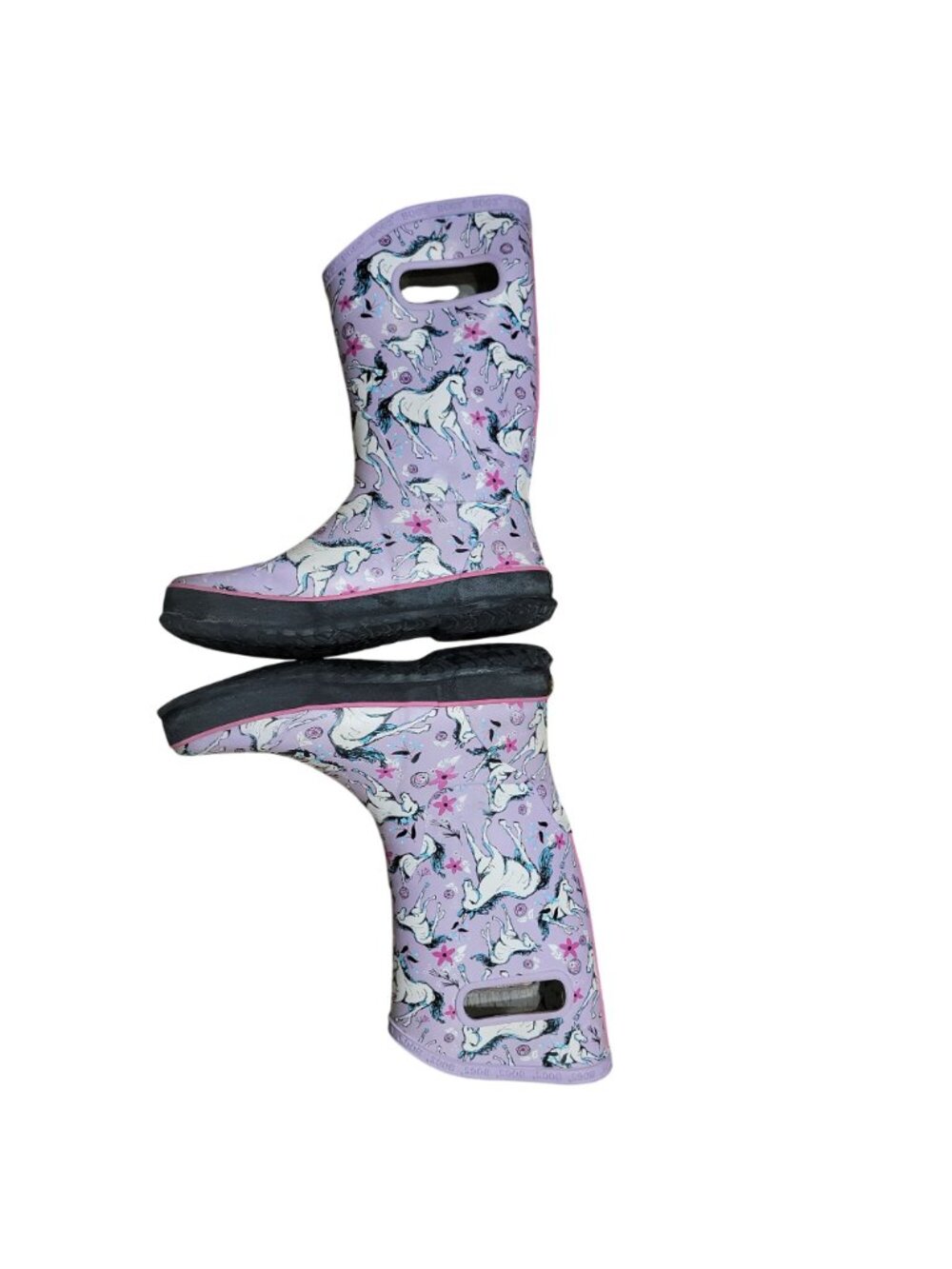 Bogs Girls Unicorn Print Waterproof Rain Boots - Picture 3 of 7
